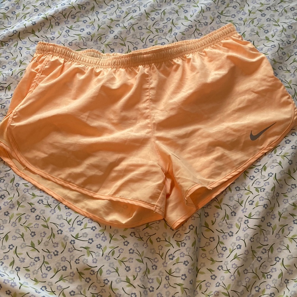 Womens Nike Orange Running Shorts Size Large WORN ONCE